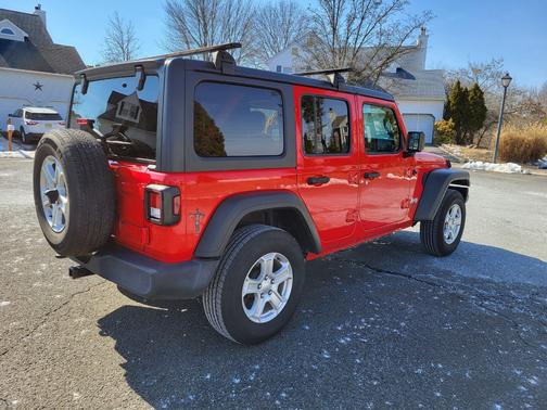 Red 2019 Jeep Wrangler Unlimited Sport S