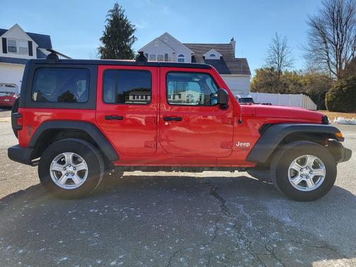 Red 2019 Jeep Wrangler Unlimited Sport S