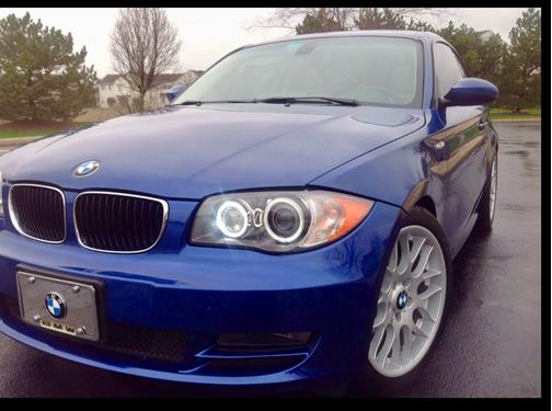 Blue 2009 BMW 128 i