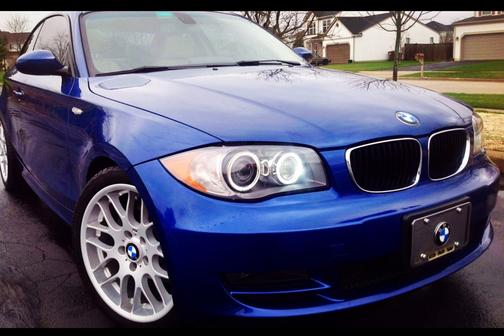 Blue 2009 BMW 128 i