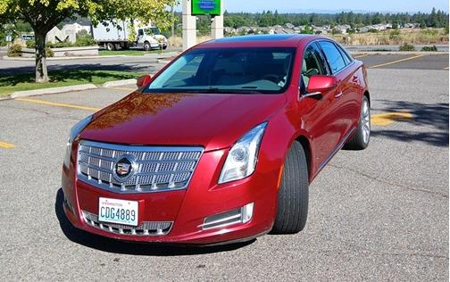 Red 2013 Cadillac XTS Platinum