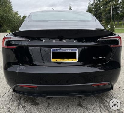 Black 2025 Tesla Model 3 Long Range AWD