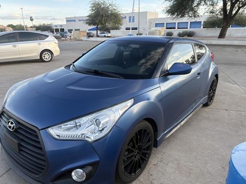 Blue 2016 Hyundai Veloster Turbo Rally Edition