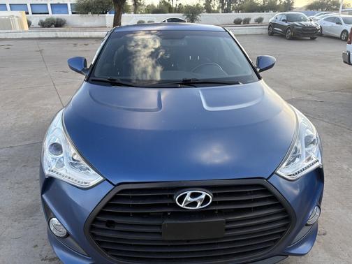 Blue 2016 Hyundai Veloster Turbo Rally Edition