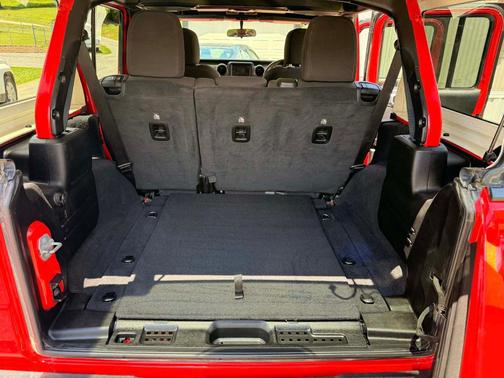 Red 2022 Jeep Wrangler Unlimited Sport RHD