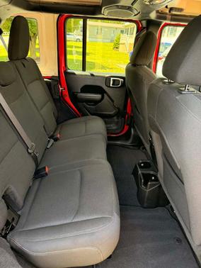 Red 2022 Jeep Wrangler Unlimited Sport RHD