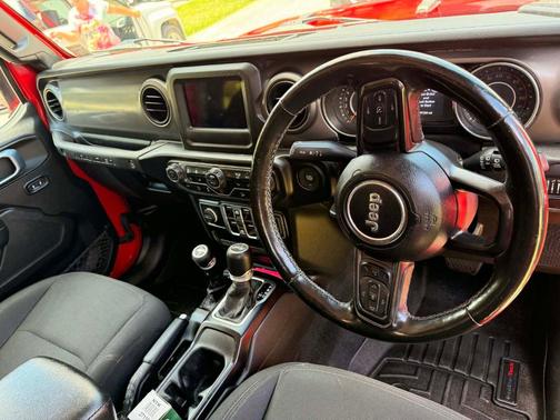 Red 2022 Jeep Wrangler Unlimited Sport RHD