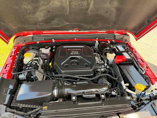 Red 2022 Jeep Wrangler Unlimited Sport RHD