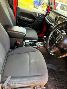 Red 2022 Jeep Wrangler Unlimited Sport RHD