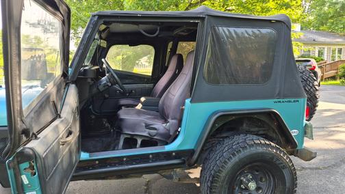 Blue 1995 Jeep Wrangler SE 4WD