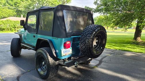 Blue 1995 Jeep Wrangler SE 4WD