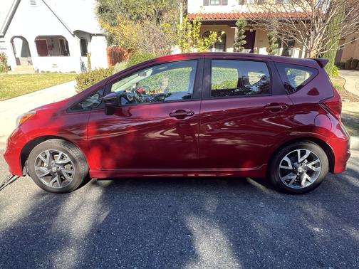 Red 2015 Nissan Versa Note SR