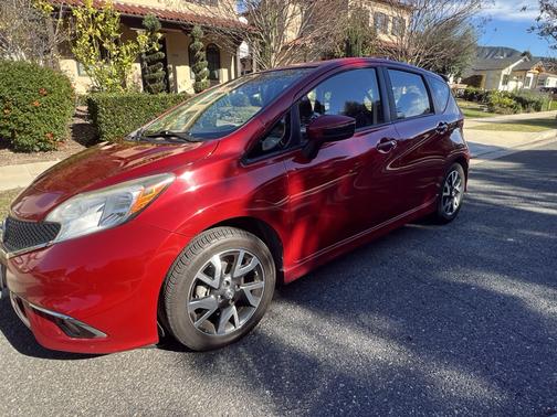 Red 2015 Nissan Versa Note SR