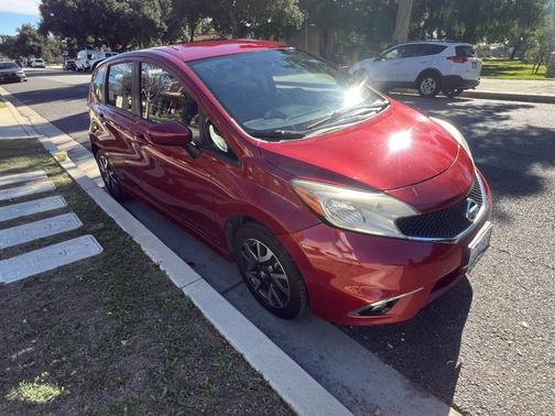 Red 2015 Nissan Versa Note SR