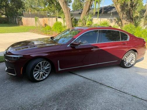 Red 2020 BMW 750 i xDrive
