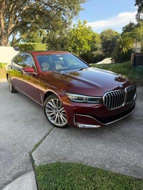 Red 2020 BMW 750 i xDrive