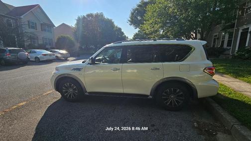 White 2017 Nissan Armada Platinum