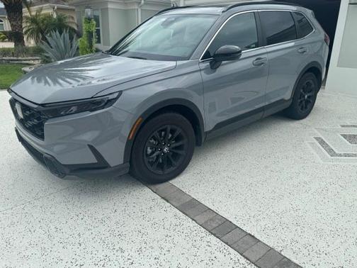 Gray 2025 Honda CR-V Hybrid Sport-L