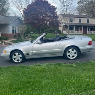 Gray 2000 Mercedes-Benz SL-Class SL500 Roadster