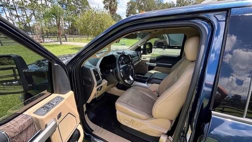 Blue 2018 Ford F-350 Lariat