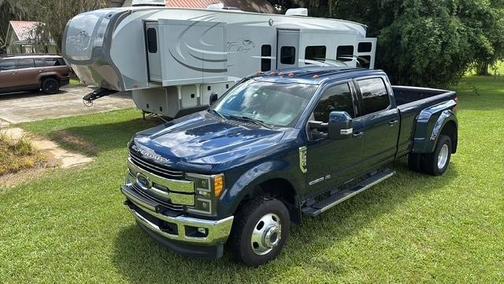 Blue 2018 Ford F-350 Lariat
