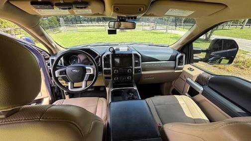 Blue 2018 Ford F-350 Lariat