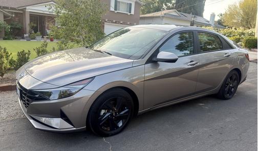 Gray 2023 Hyundai ELANTRA HEV Blue