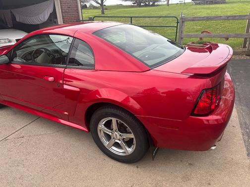 Red 2002 Ford Mustang GT