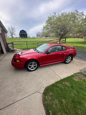 Red 2002 Ford Mustang GT