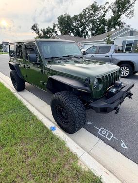 Green 2021 Jeep Wrangler Unlimited Sport S