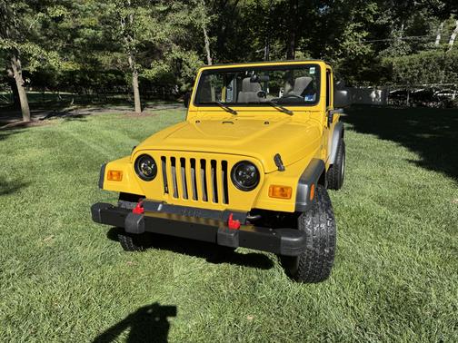Yellow 2004 Jeep Wrangler X
