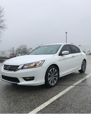 White 2015 Honda Accord Sport