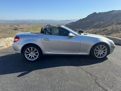 Silver 2005 Mercedes-Benz SLK-Class SLK350 Roadster