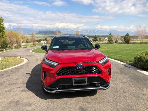 Red 2022 Toyota RAV4 Prime XSE