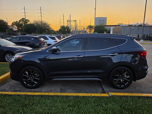 Blue 2017 Hyundai Santa Fe Sport 2.0L Turbo Ultimate