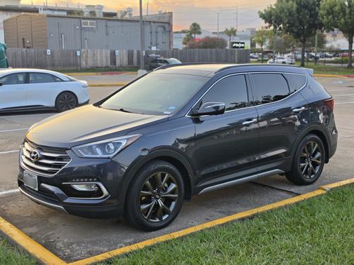 Blue 2017 Hyundai Santa Fe Sport 2.0L Turbo Ultimate