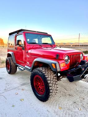Red 2003 Jeep Wrangler X