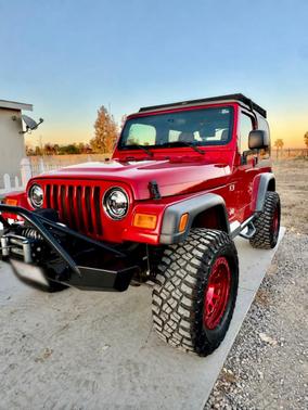 Red 2003 Jeep Wrangler X