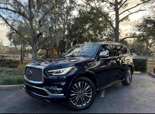 Blue 2021 INFINITI QX80 SENSORY