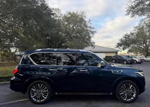 Blue 2021 INFINITI QX80 SENSORY