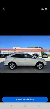 White 2009 Lexus RX 350 Base