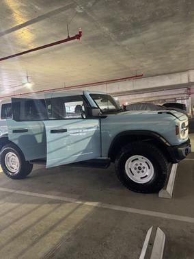 Blue 2025 Ford Bronco Heritage Edition