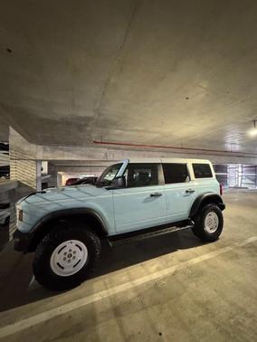 Blue 2025 Ford Bronco Heritage Edition
