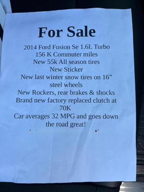 Gray 2014 Ford Fusion SE