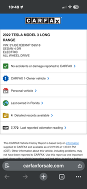 2022 Tesla Model 3 Long Range