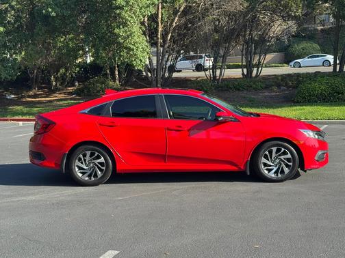 Red 2017 Honda Civic EX
