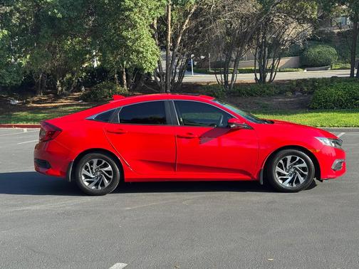 Red 2017 Honda Civic EX