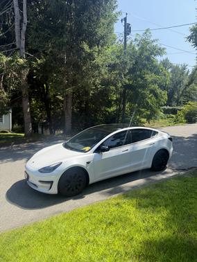 White 2021 Tesla Model 3 Long Range