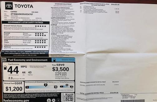 Green 2025 Toyota Camry XSE