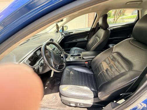 Blue 2017 Ford Fusion SE